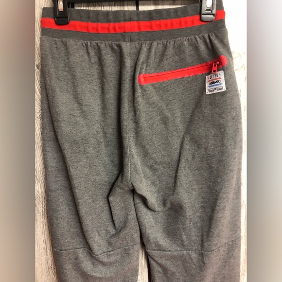 Atomic Black Label Track Pants Grey And Red 28” Waist Zipper Pockets - Picture 4 of 10